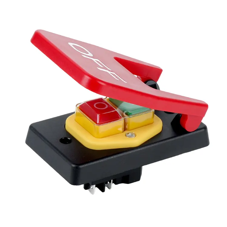 Nút nhấn bảng điều khiển TẮT lớn màu đỏ 16A Công tắc điện từ