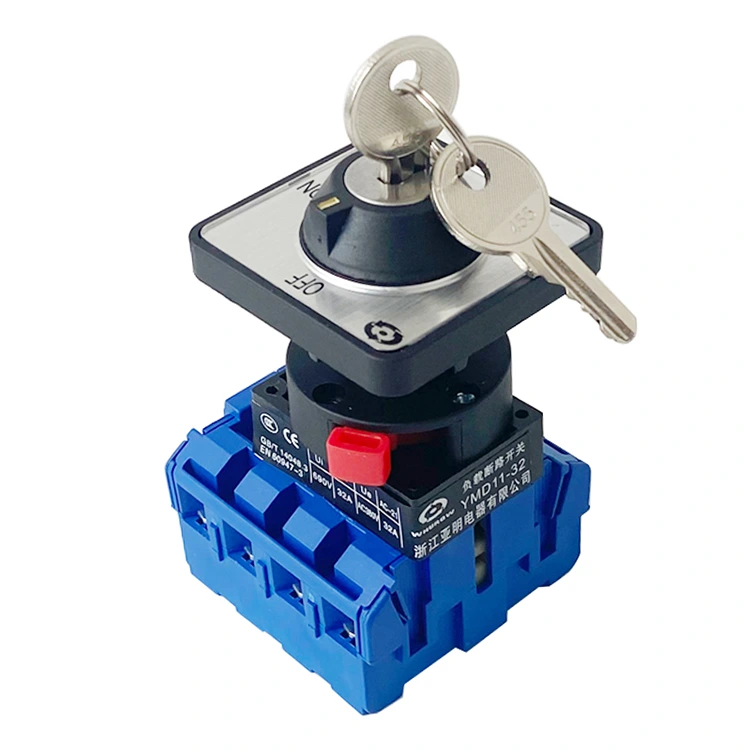 Bảng điều khiển xoay phím 25A Công tắc cách ly gắn vít