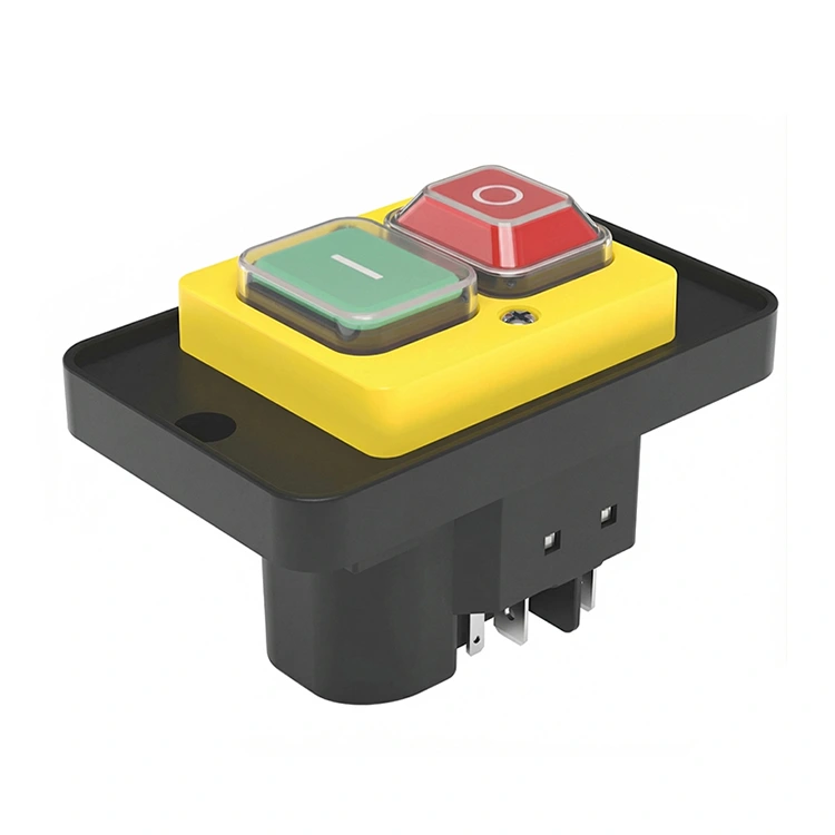 Nút nhấn màu vàng tấm trung bình 400V 16A Công tắc điện từ