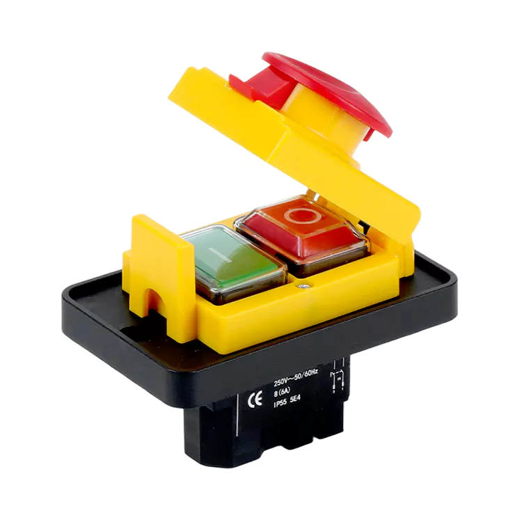 8A Bảng điều khiển lớn Dừng khẩn cấp Nút nhấn Công tắc điện từ