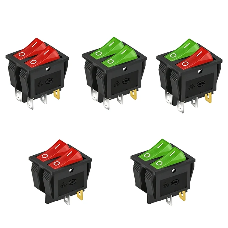 Công tắc Rocker hàng kép