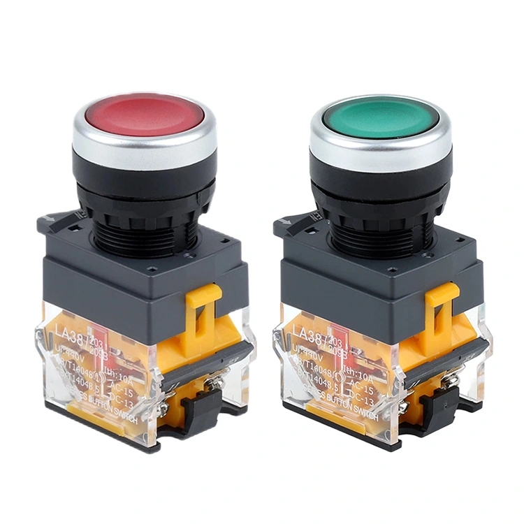 LA38-11 Công tắc đặt lại/nút nhấn tự khóa 1NO1NC