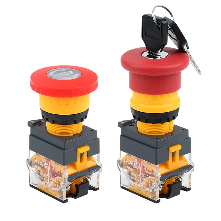 LA38-11ZS Nút nhấn dừng khẩn cấp Xoay để đặt lại